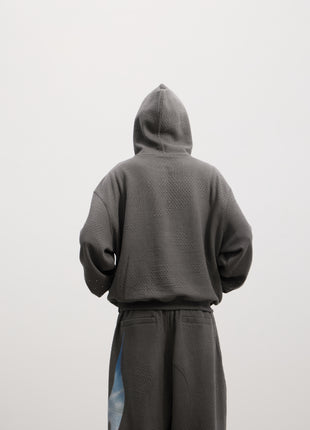 Holy Rhinestone Hoodie (Grey / Black)